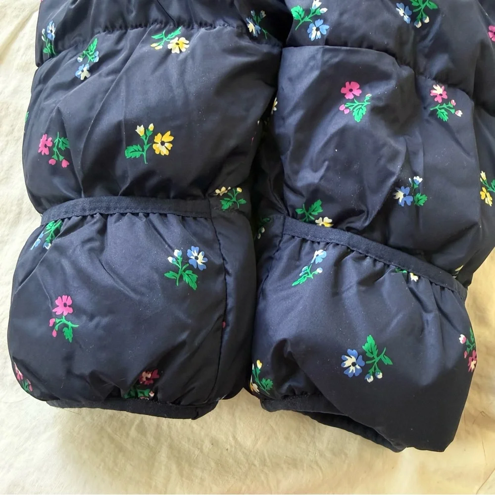 GAP Baby Girl Navy Floral Kids Winter Bodysuit Overall Jacket Snow